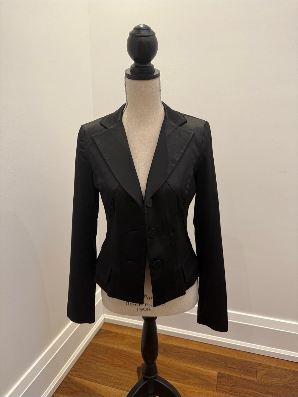 Teenflo Black Sleeveless Fit-and-Flare Midi Dress and Blazer Size 6 - Picture 7 of 7